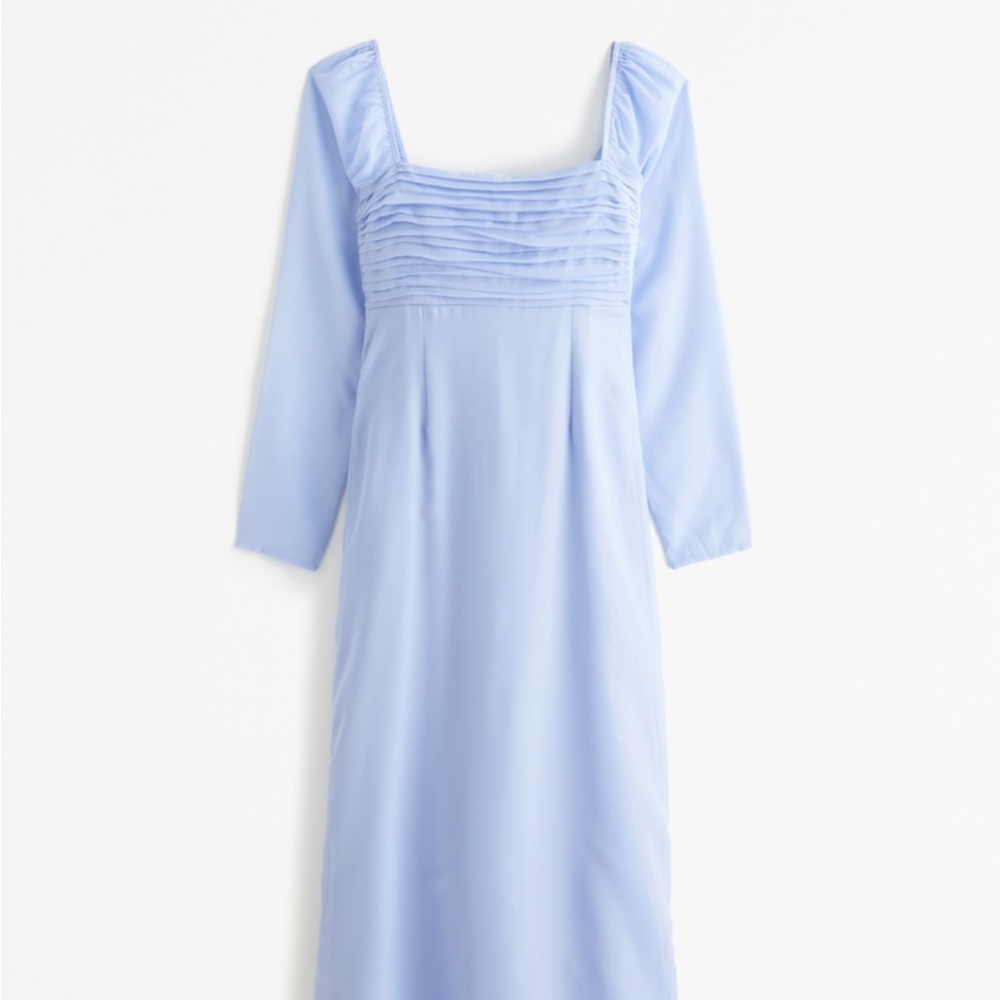 The A&F Emerson Chiffon Long-Sleeve Midi Dress